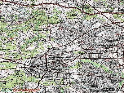Oakton topographic map