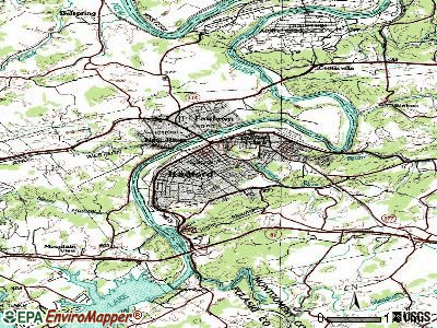 Port Royal topographic map