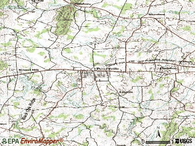 Purcellville topographic map