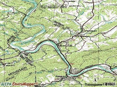 Rich Creek topographic map