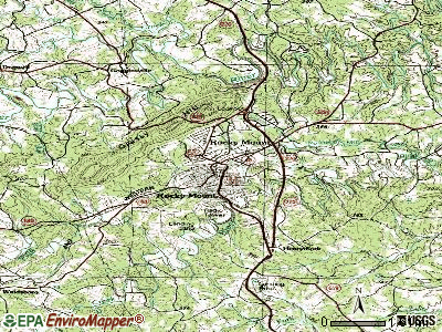 Rocky Mount topographic map