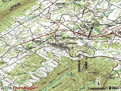 Strasburg topographic map