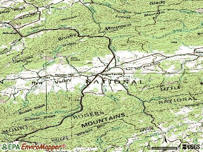 Sugar Grove topographic map