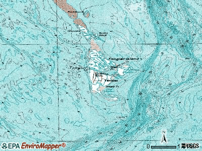Tangier topographic map