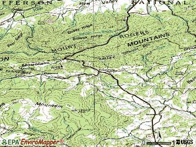 Troutdale topographic map