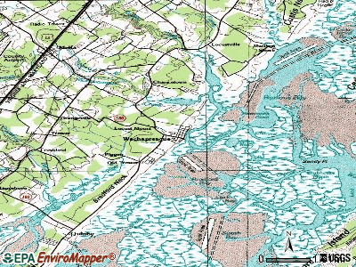 Wachapreague topographic map