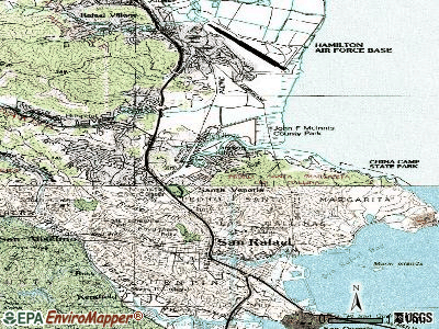 Santa Venetia topographic map