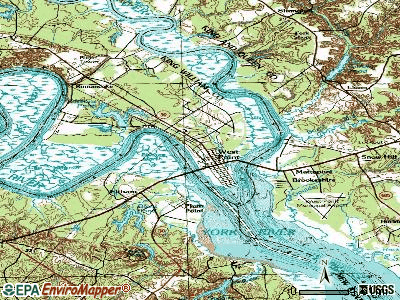 Weber City topographic map