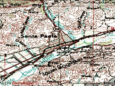 Santa Ynez topographic map