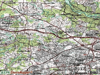 Wolf Trap topographic map