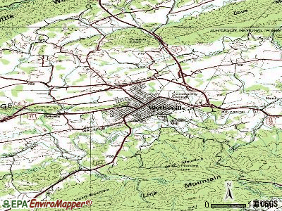 Wytheville topographic map