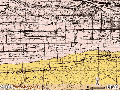 Ahtanum topographic map