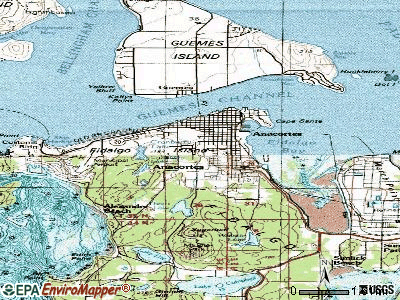 Anacortes topographic map