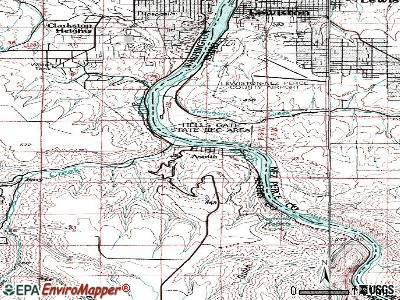 Asotin topographic map