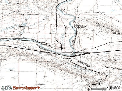 Benton City topographic map