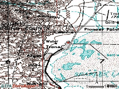 Searles Valley topographic map
