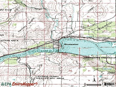 Brewster topographic map