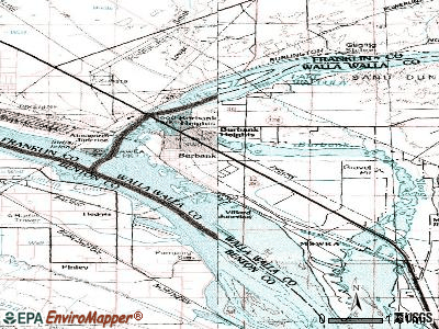 Burbank topographic map