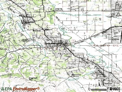 Sebastopol topographic map