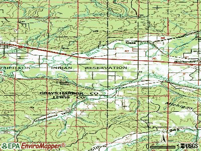 Chehalis Village topographic map