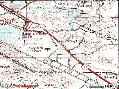 Sedco Hills topographic map