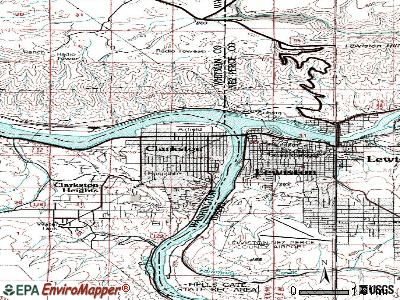 Clarkston topographic map