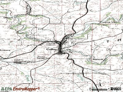 Colfax topographic map