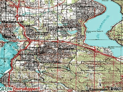 Eastgate topographic map