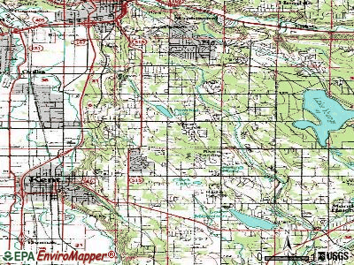 East Hill-Meridian topographic map