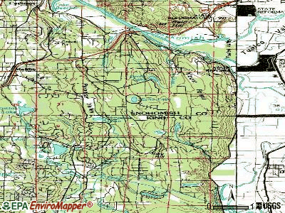Echo Lake topographic map