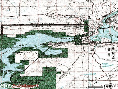 Electric City topographic map