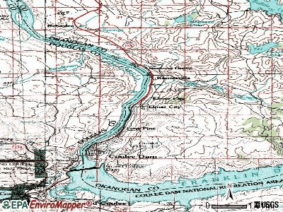 Elmer City topographic map