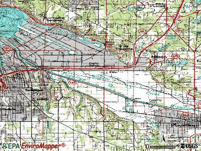 Fife topographic map