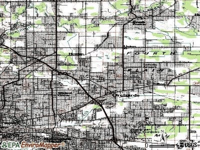 Five Corners topographic map