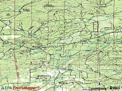Shingletown topographic map