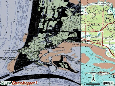Ilwaco topographic map