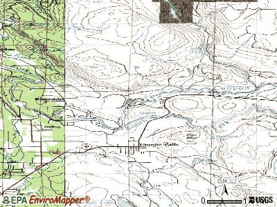 Jordan Road-Canyon Creek topographic map