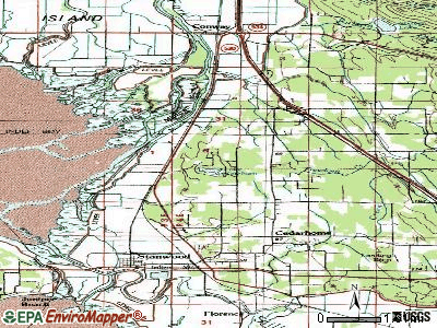 Lake Ketchum topographic map