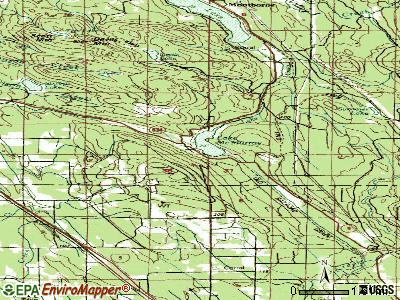 Lake McMurray topographic map