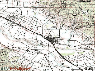 Soledad topographic map