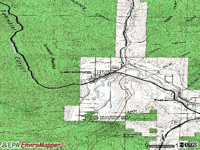 Leavenworth topographic map