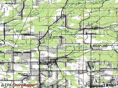 Lewisville topographic map