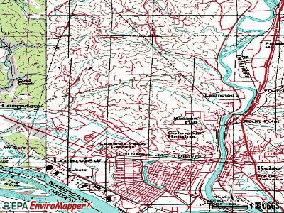Longview Heights topographic map