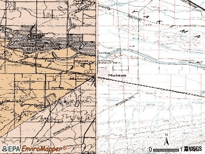 Mabton topographic map