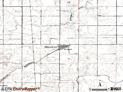 Mansfield topographic map