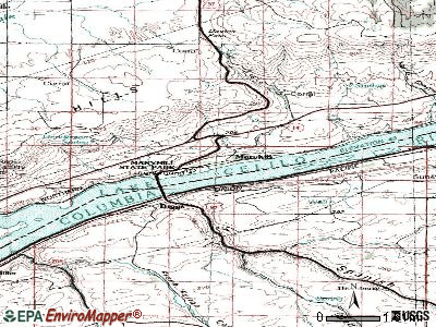 Marrowstone topographic map