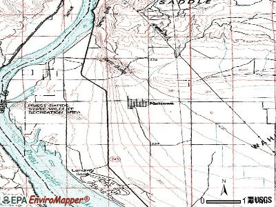 Mattawa topographic map
