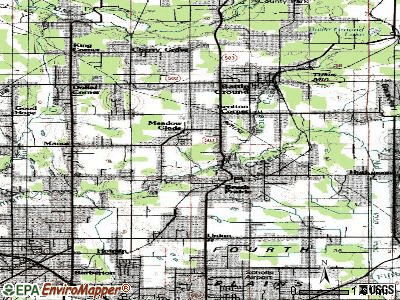 Mesa topographic map