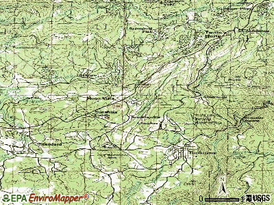 Soulsbyville topographic map