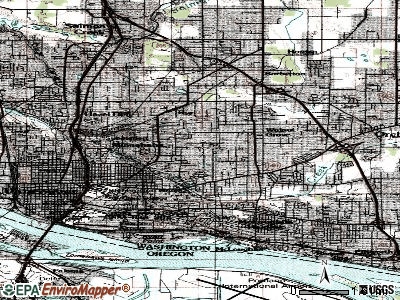 Minnehaha topographic map